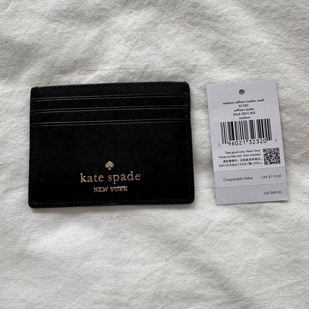 Kate Spade, Madison Saffiano Leather Small Card Wallet